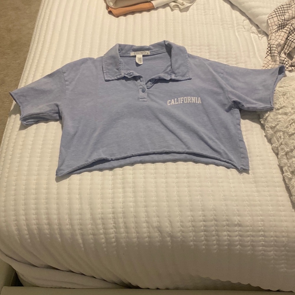 very cute cropped collared top